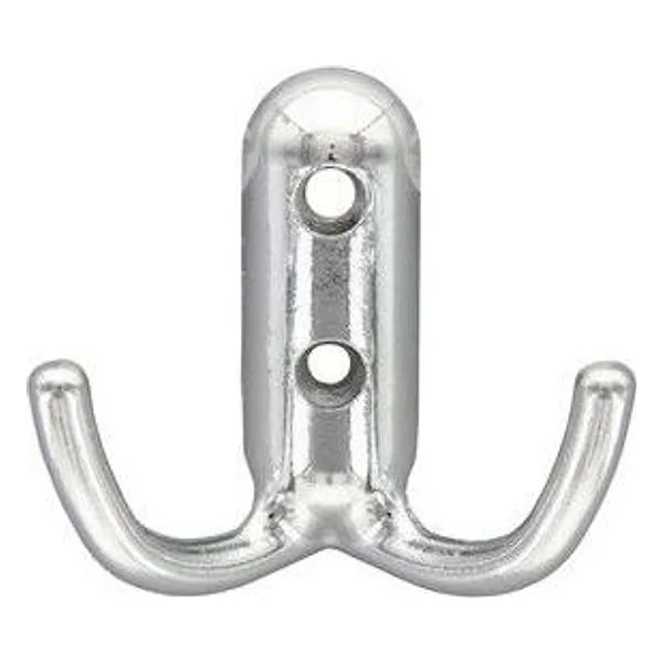 Appendiabiti 2 Posti Cromo Lucido 2 PZ – cod. CPD82225