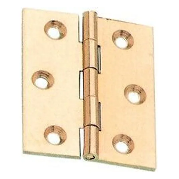 Cerniera Fresata Piana Ottone Satinato 40X35 mm 2 PZ – cod. CPD54102