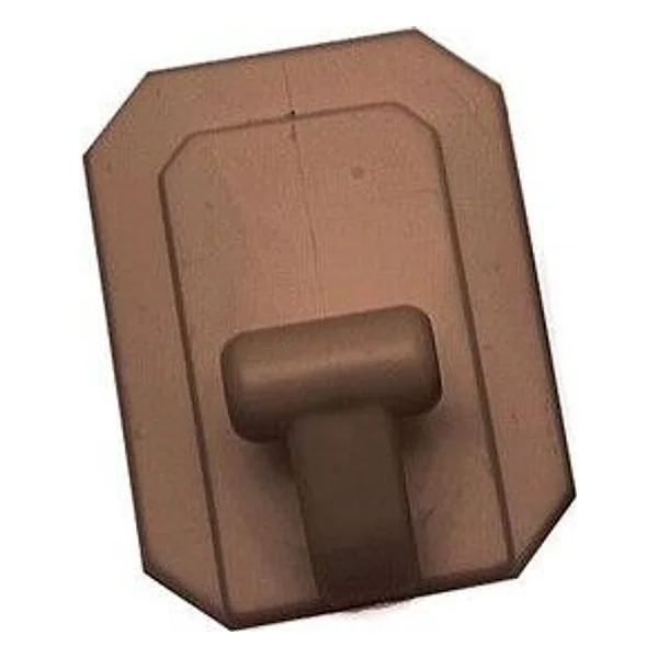Gancio Adesivo Gigante Plastica Marrone 2 PZ – cod. CPD94503