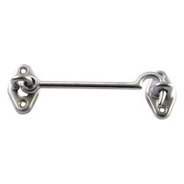 Gancio Fermafinestra Ottone Cromo Satinato 80 mm – cod. CPD96317