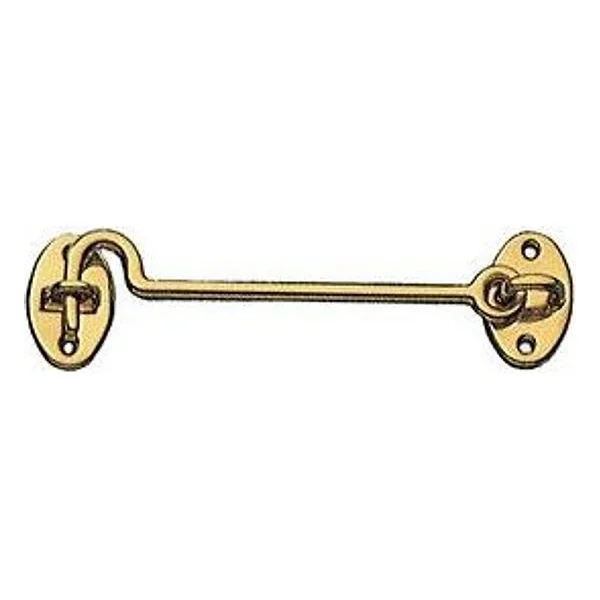 Gancio Fermafinestra Ottone Lucido 100 mm – cod. CPD54313