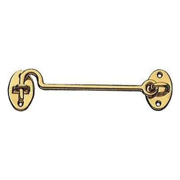 Gancio Fermafinestra Ottone Lucido 120 mm – cod. CPD51857