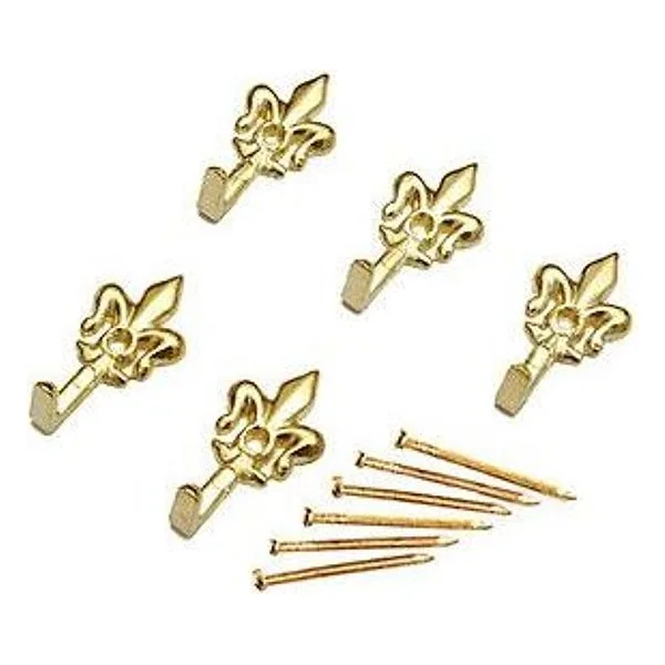Gancio per Quadro Giglio 32 mm Oro L N. 0 5 PZ – cod. CPD56511