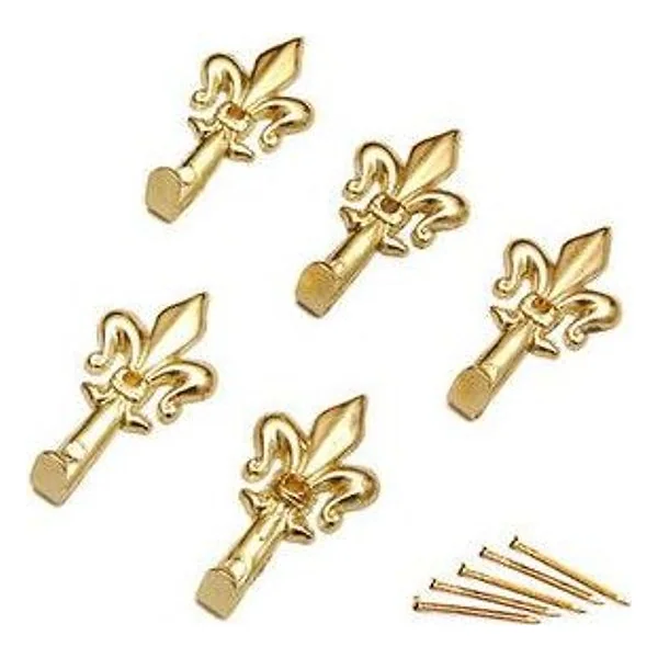 Gancio per Quadro Giglio 36 mm Oro L N. 1 5 PZ – cod. CPD89000