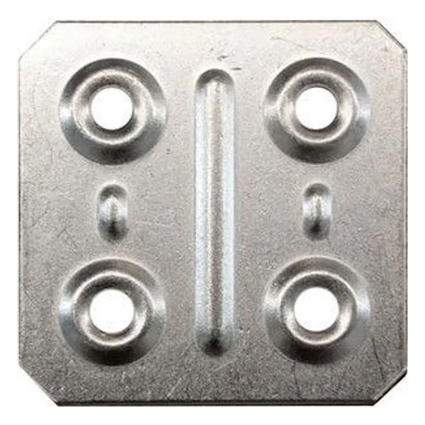 Piastrina Quadra 40X40 mm Zincata 10 PZ – cod. CPD61387