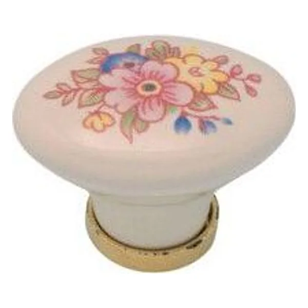 Pomolo Porcellana Ovale con Base F/15 2 PZ – cod. CPD56650
