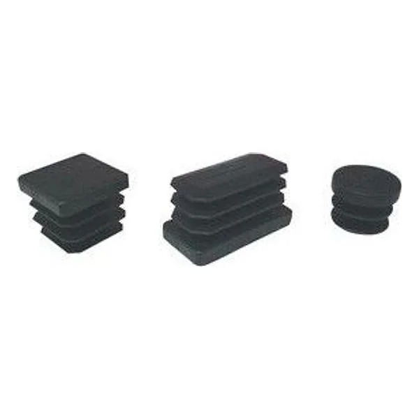 Puntale Alettato Tondo 20 mm Nero 10 PZ – cod. CPD62172