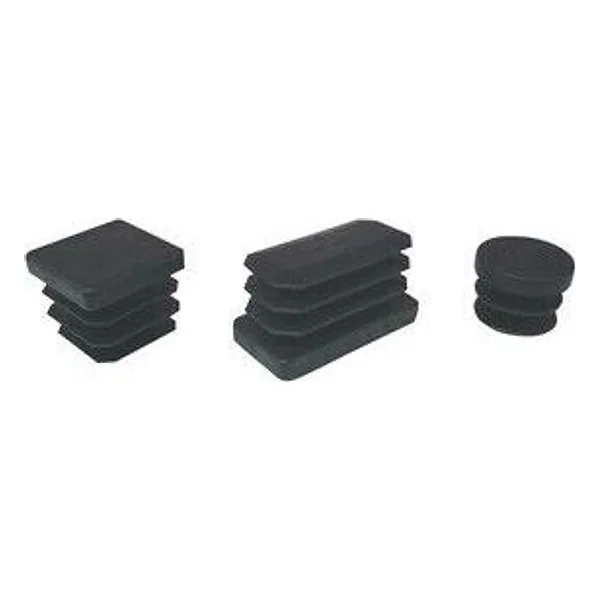 Puntale Alettato Tondo 35 mm Nero 4 PZ – cod. CPD507148