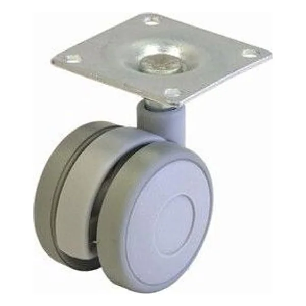 Ruota per Mobile D.40 mm Piastra Grigio 2 PZ – cod. CPD52433