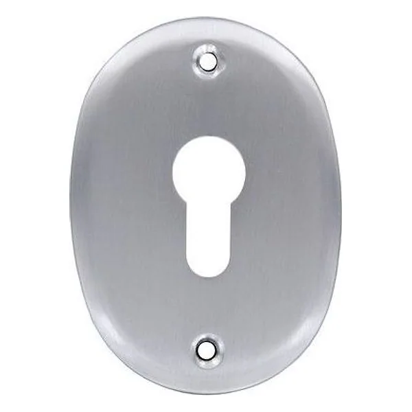 Bocchetta Profilo Europeo F0232 con Fori Cromo Satinato – cod. CPD64054