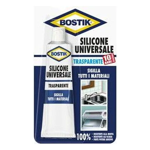 Bostik Silicone Universale 60 ml Traspar Blister – cod. CPD42637