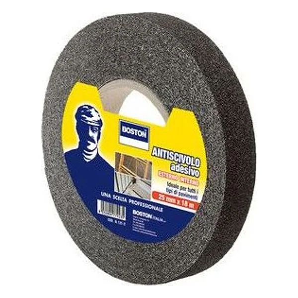 Boston Nastro Antisdrucciolo 25MMX18M Nero – cod. CPD95954