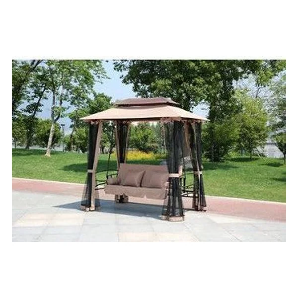 Dondolo Harem in Acciaio con Moschiera Beige SC – cod. CPD91936