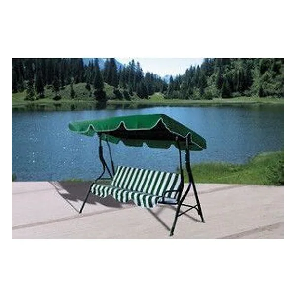 Dondolo Zefiro Acciaio 3 Posti Verde – cod. CPD12742