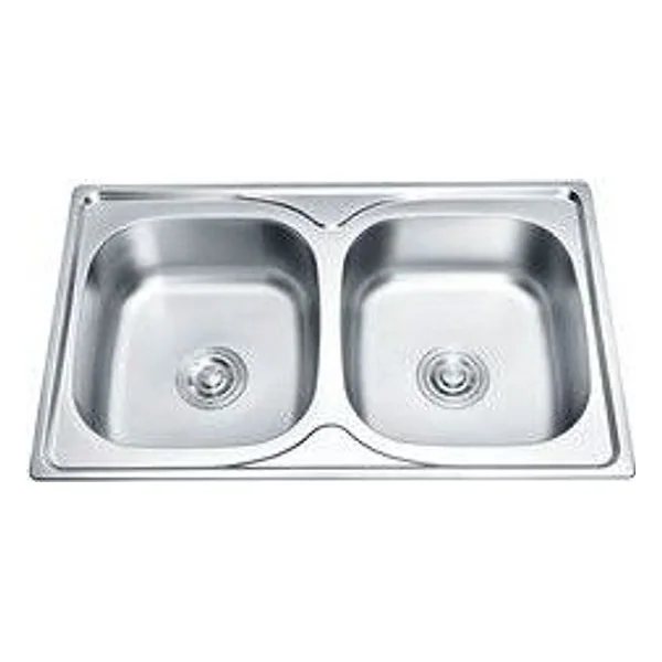 Lavello 2 Vasche 80X50 senza Gocciolatoio – cod. CPD513275