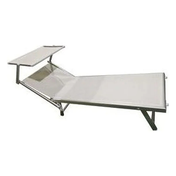 Lettino in Alluminio Playa con Parasole Bianco – cod. CPD91934