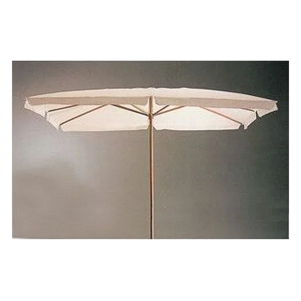 Ombrellone in Legno Palo 48 Tuvalu 3X3M Bianco – cod. CPD37507