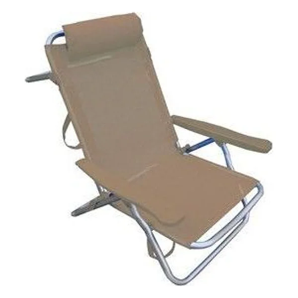 Spiaggina Reclinabile in Alluminio Tortora – cod. CPD500903