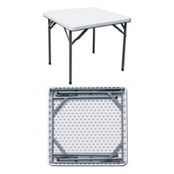 Tavolo in Acciaio e Hdpe Pieghevole 87X87XH74CM – cod. CPD14308