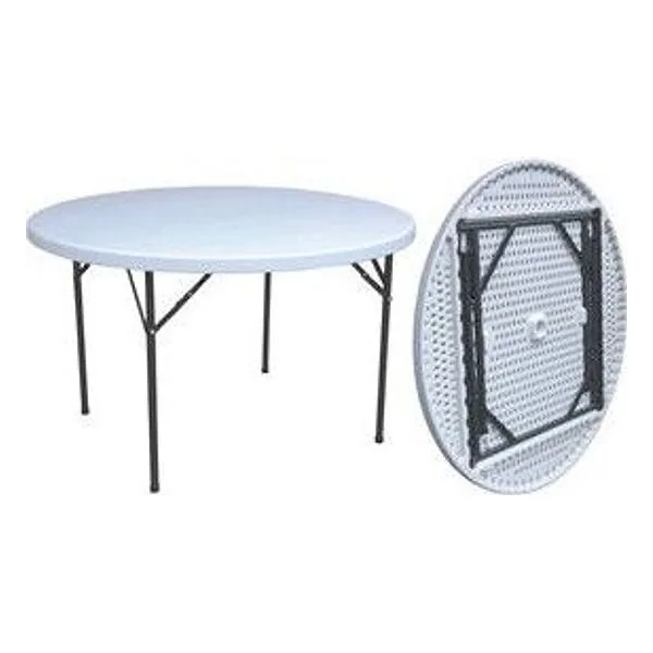 Tavolo in Acciaio e Hdpe Pieghevole D 180CM – cod. CPD10282
