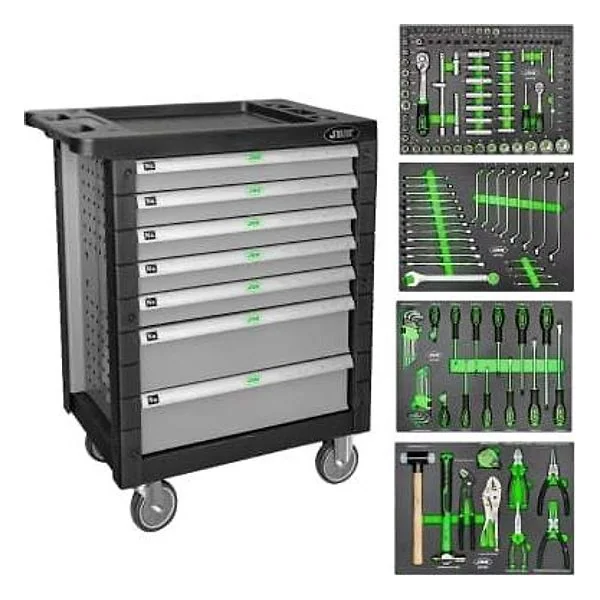 Carrello Grigio 7 Cassetti con Attrezzatura JBM – cod. 53661