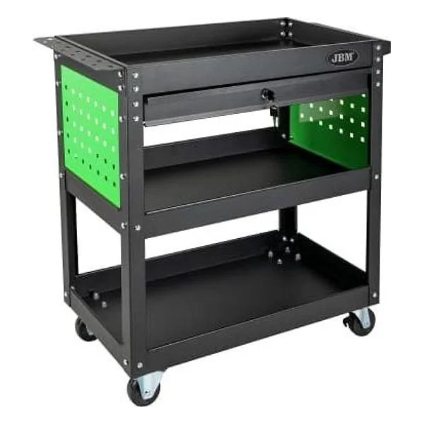 Carrello Porta Attrezzi 3 Ripiani 1 Cassetto JBM – cod. 54499