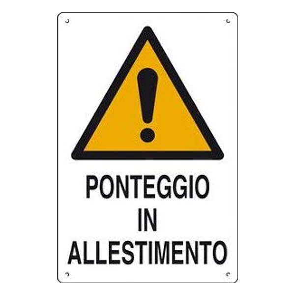 Cartello Ponteggio in Allestimento 60X40 cm – cod. CPD11731