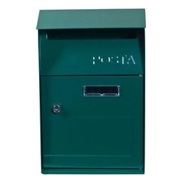 Cassetta Postale Acciaio 21X9X32,5 cm Esterno Verde – cod. CPD40462