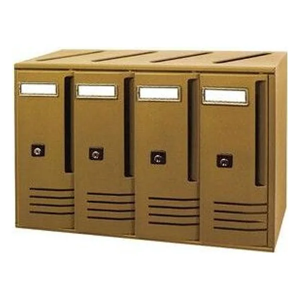 Cassetta Postale Alubox Cubo C4 42X17,5X30 Bronzo – cod. CPD21759