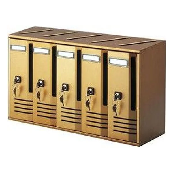 Cassetta Postale Alubox Cubo C5 52X17,5X30 Bronzo – cod. CPD21536