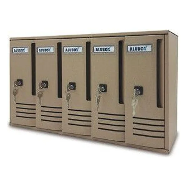 Cassetta Postale Alubox Cubo C5 52X17,5X30 Sabbia – cod. CPD3738