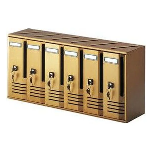 Cassetta Postale Alubox Cubo C6 62X17,5X30 Bronzo – cod. CPD21760