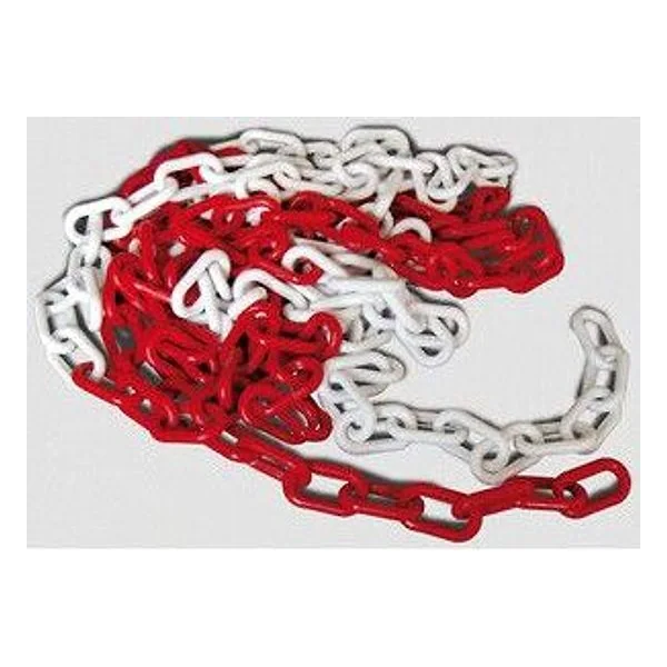 Catena Plastica Bianco Rosso D 8 mm da 25 M – cod. CPD12589