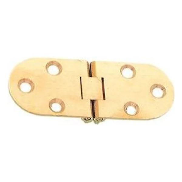 Cerniera a Biscotto con Fermo Ottone Satinato 80X30MM – cod. CPD20802