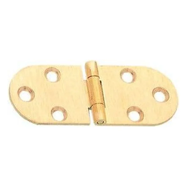 Cerniera a Biscotto senza Fermo Ottone Satinato 80X30MM – cod. CPD25799