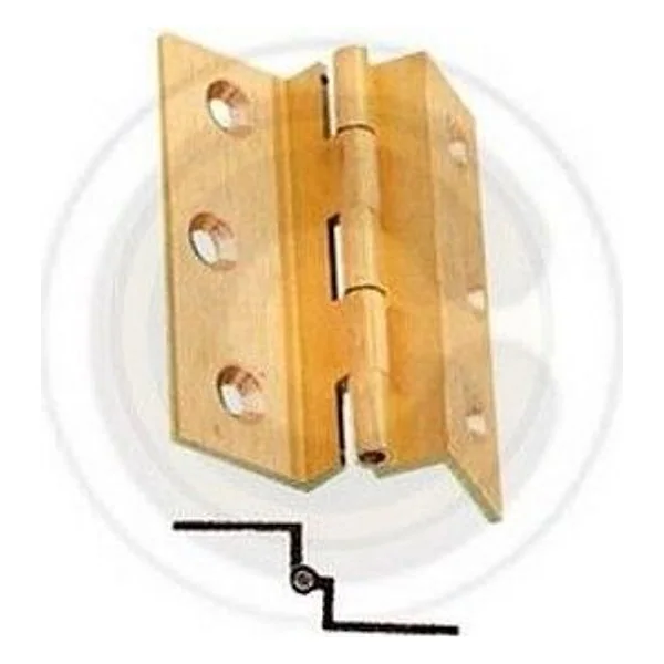 Cerniera Fresata con Collo Ottone Satinato 50X40MM – cod. CPD11033