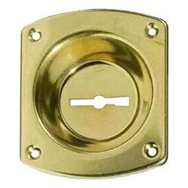 CR 32 Mostrina per Serratura DM Dorata con Incavo 12MM – cod. CPD10932