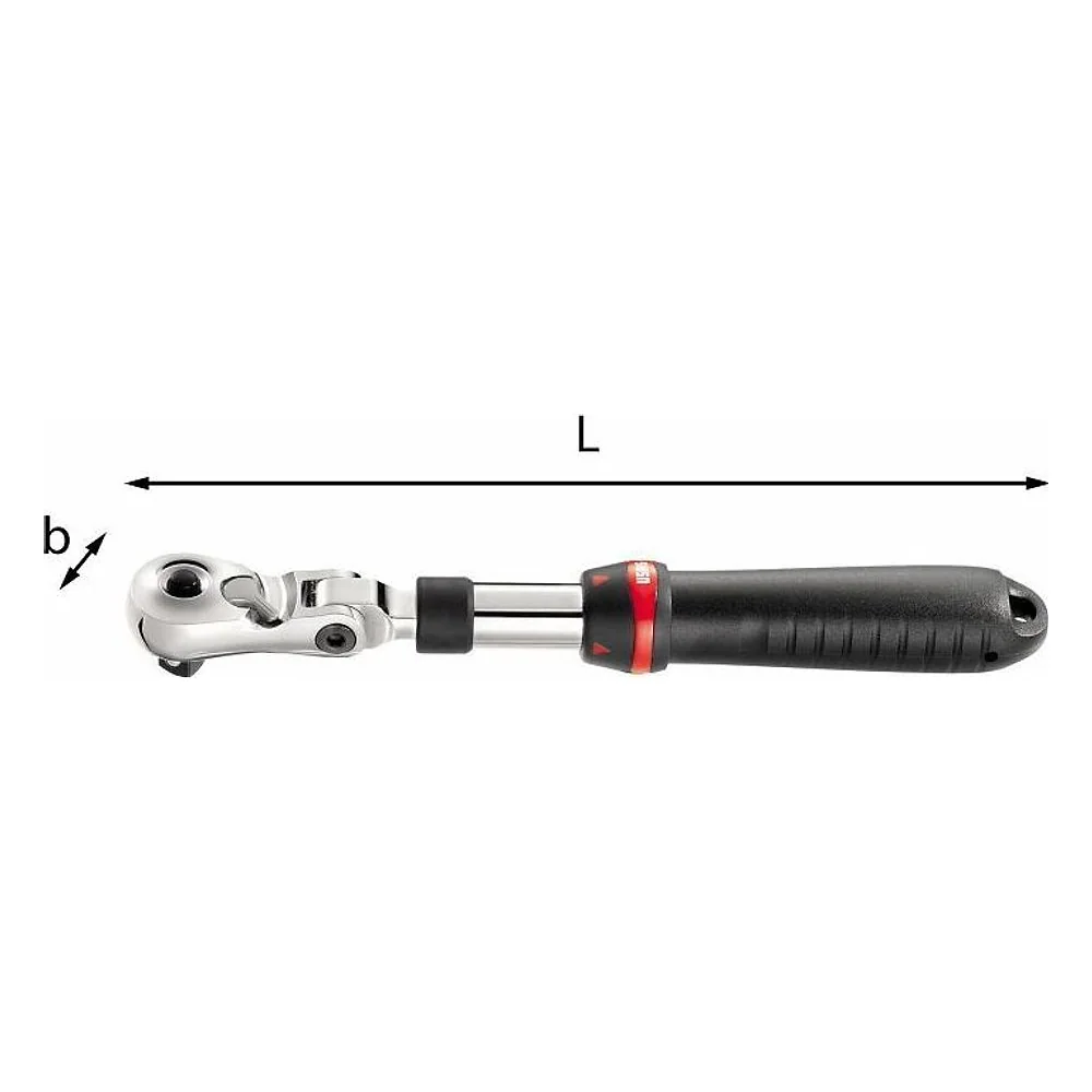 Cricchetto Telescopico con Testa Snodata 237 FB 1/2" Usag – cod. U02370070