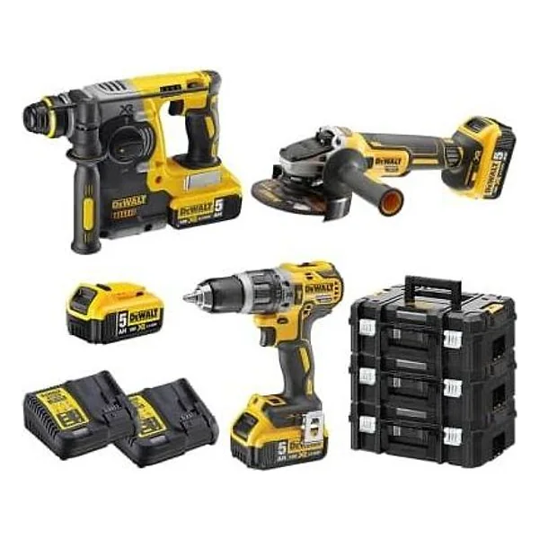 Dewalt Kit Tass DCH273+KIT 4 UTEN.273+796+405+887+4B 18V 5AH+2 Caric. – cod. DCK353P4T-IT