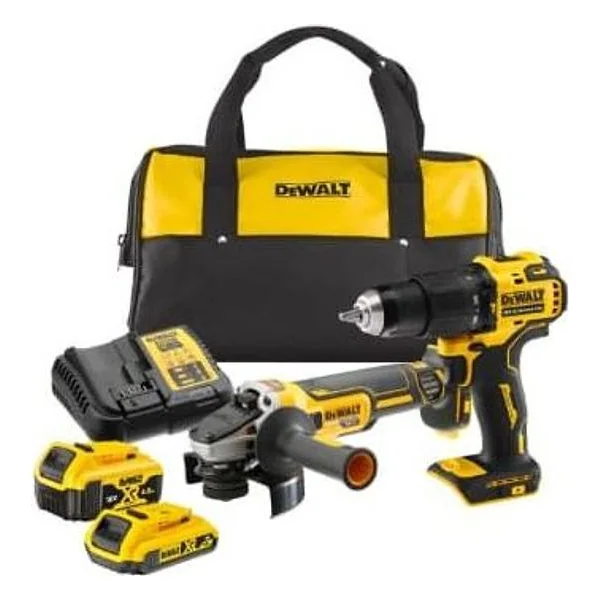 Dewalt Kit Trapano Perc. DCD 709+SMER. DCG405 + 1 Batt 2AH+ 1 Batt 4AH – cod. DCK2081MDR-QW