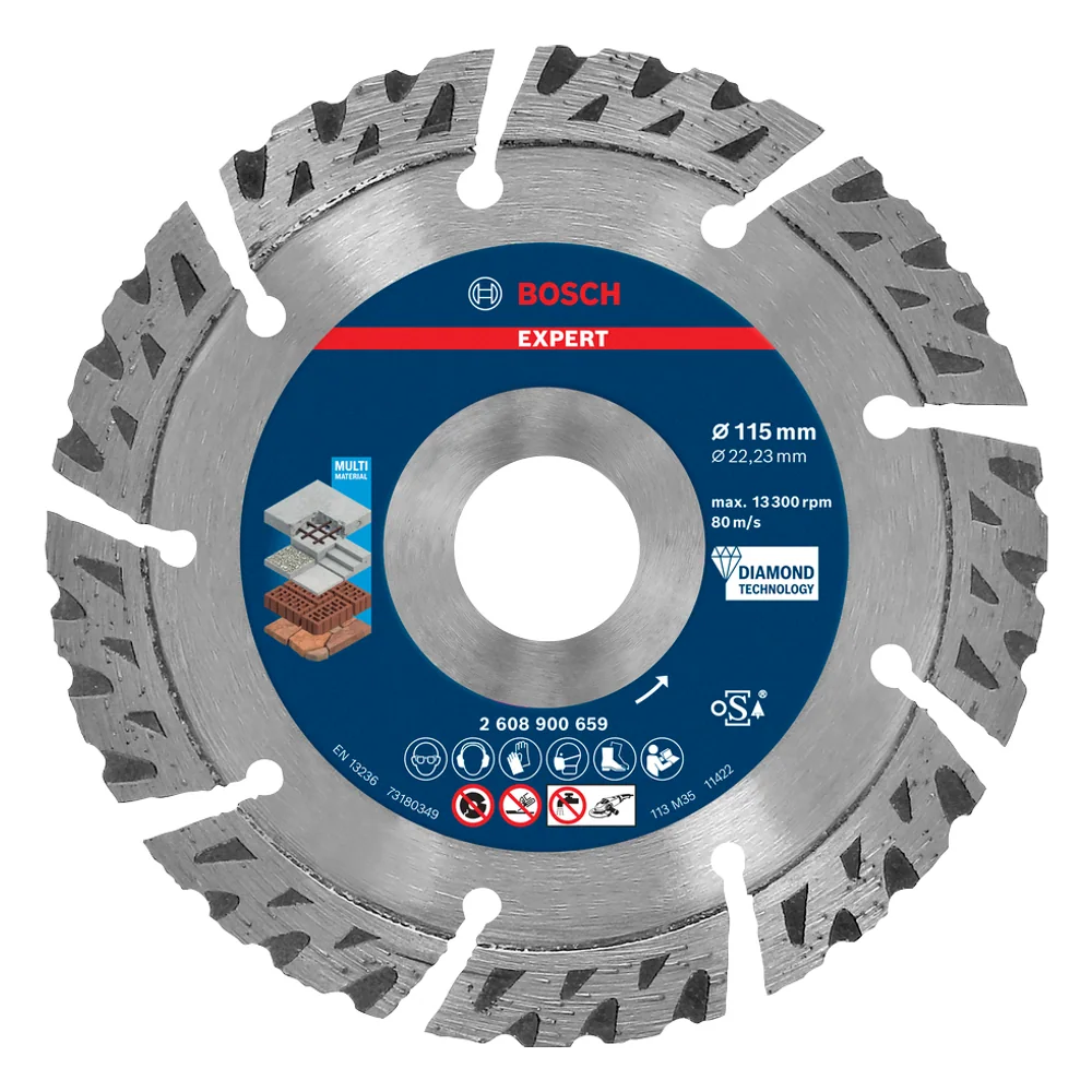 Disco diamantato Expert MultiMaterial Ø115 mm – cod. 2608900659