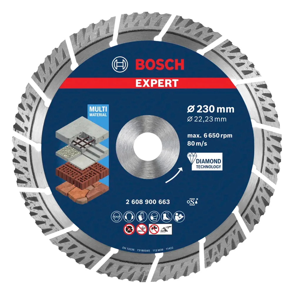 Disco diamantato Expert MultiMaterial Ø230 mm – cod. 2608900663