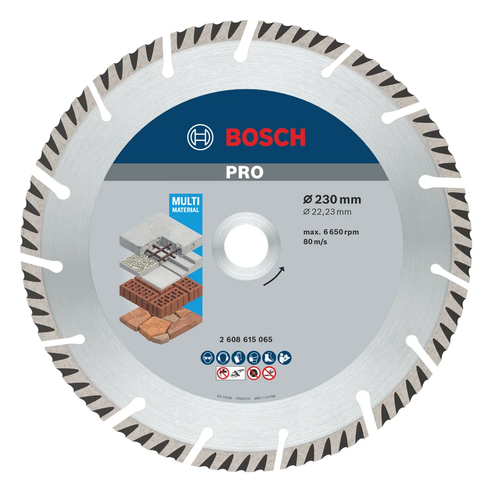 Disco diamantato PRO Multi Material, 230x22,23 mm – cod. 2608615065