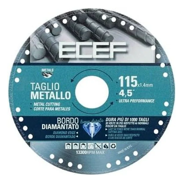 Disco Diamantato Taglio Ferro 230MM Ecef – cod. 660230