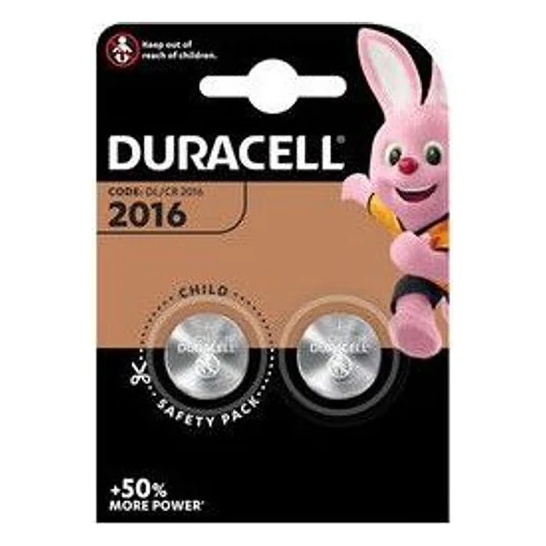 Duracell Batteria a Bottone CR2016 BL 2 PZ – cod. CPD97428