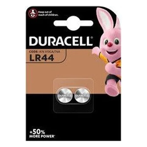Duracell Batteria a Bottone LR44 BL 2 PZ – cod. CPD25275