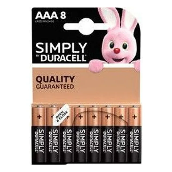 Duracell Simply Alcalina Ministilo 8 PZ MN2400 – cod. CPD36401
