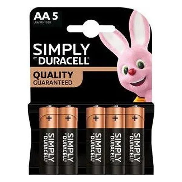 Duracell Simply Alcalina Stilo 5 PZ – cod. CPD500998