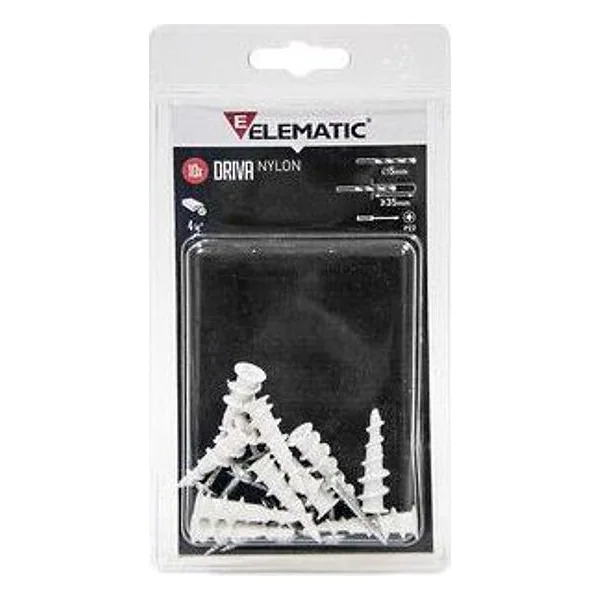 Elematic Blister Tassello Driva 5X30 mm Vite 10+10 PZ – cod. CPD14882