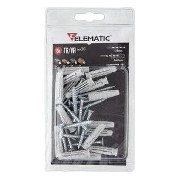 Elematic Tassello T6 Va 5X25 con Vite Conf. 100 PZ – cod. CPD95989